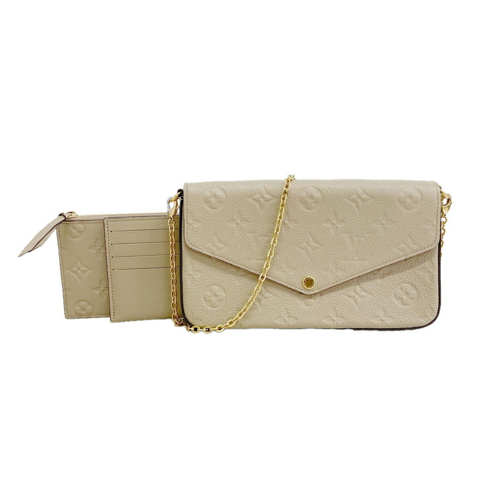 Louis Vuitton Monogram Empreinte Pochette Felicie M82609 Women's Wallet/Shoul...
